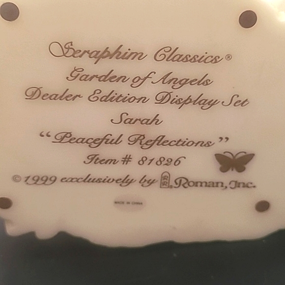 Seraphim Classics Garden of Angels Sarah & Charise Lot 2 Porcelain Figurines 7" - Picture 11 of 11